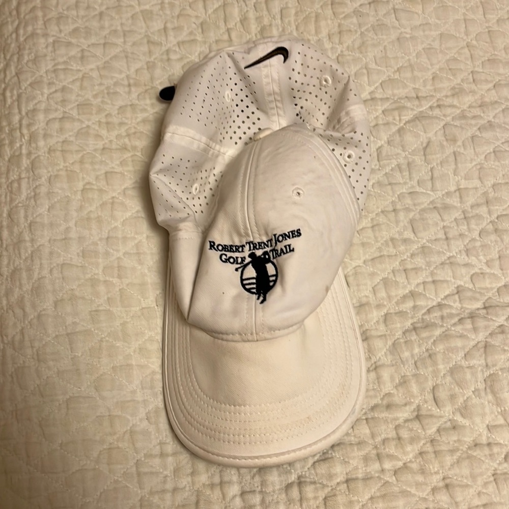 White Robert Trent Jones golf hat